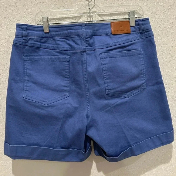 Isaac Mizrahi Live Blue Shorts - Picture 4 of 6